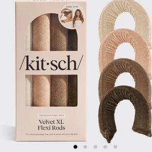 Kitsch Velvet XL Flexi Rods - Brown and Cream